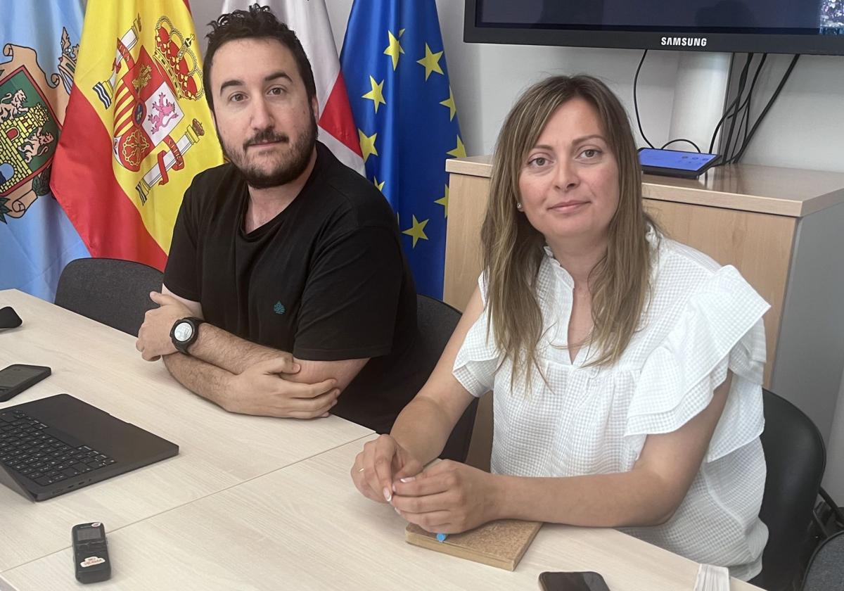 Los concejales de Hacienda y Deportes de Aranda de Duero.