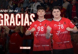 Jesús Lesmes (izda.) y Alonso Maidana, bajas para la próxima temporada.