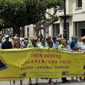 Unas 300 personas se han manifestado desde la plaza Mayor hasta la de Mío Cid.