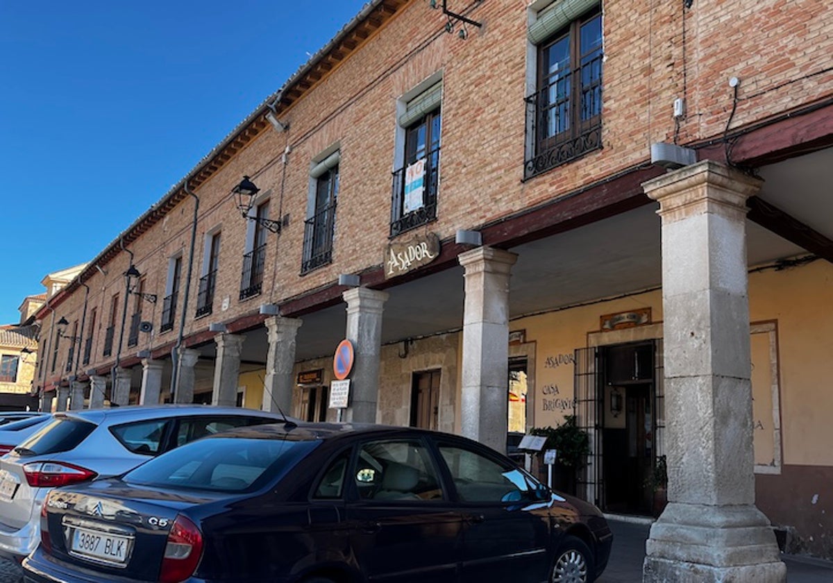 Puntos de alumbrado de Lerma, pueblo que se beneficiará de la actuación provincial.