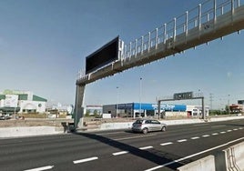 El radar fijo de la A-1 en Burgos.