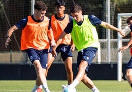 Entrenamiento del Burgos CF.
