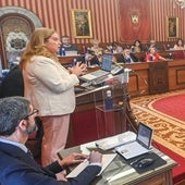 La alcaldesa, Cristina Ayala, preside el pleno para el Debate sobre el Estado de la Ciudad.