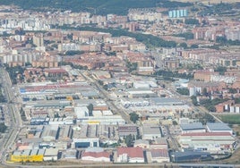 Imagen aérea de la zona industrial Burgos Este.