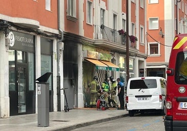Arde una vivienda en el centro de Burgos