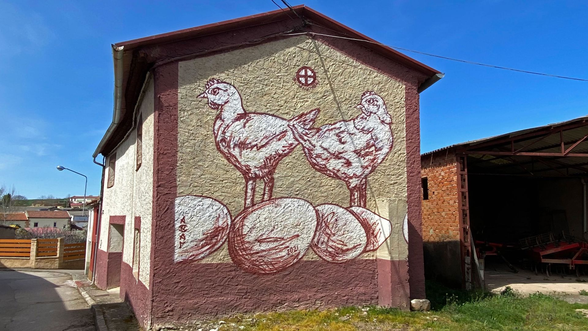 'Los huevos gordos de mis gallinas', dedicado a María Sánchez. Realizado por Lara Gombau.