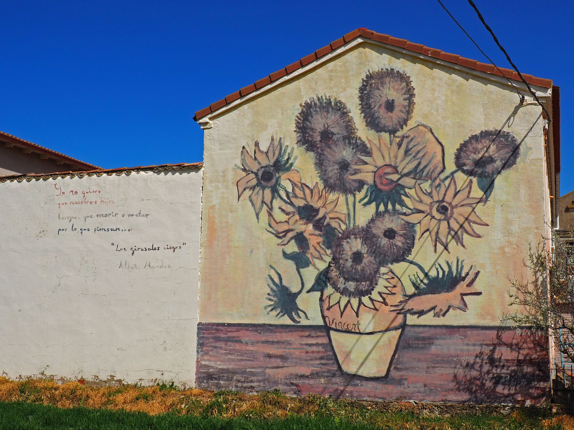 'Girasoles', dedicado a Alberto Méndez. Realizado por Raúl Estal.