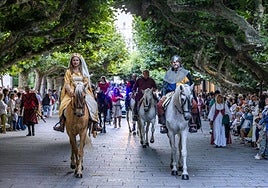 Desfile de las huestes del Cid por el centro de Burgos.