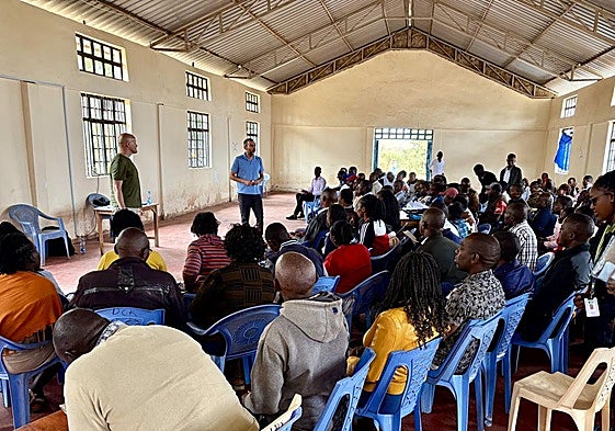 Ignacio Nieto Miguel, director de la Orquesta Sinfónica de la UBU, y Javier Centeno Martín, director de la Orquesta Sinfónica de la UBU, imparten el curso.