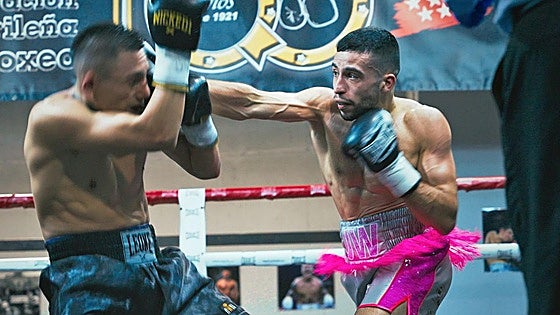 Dos jóvenes púgiles de Burgos, en La Noche del Boxeo de Murcia