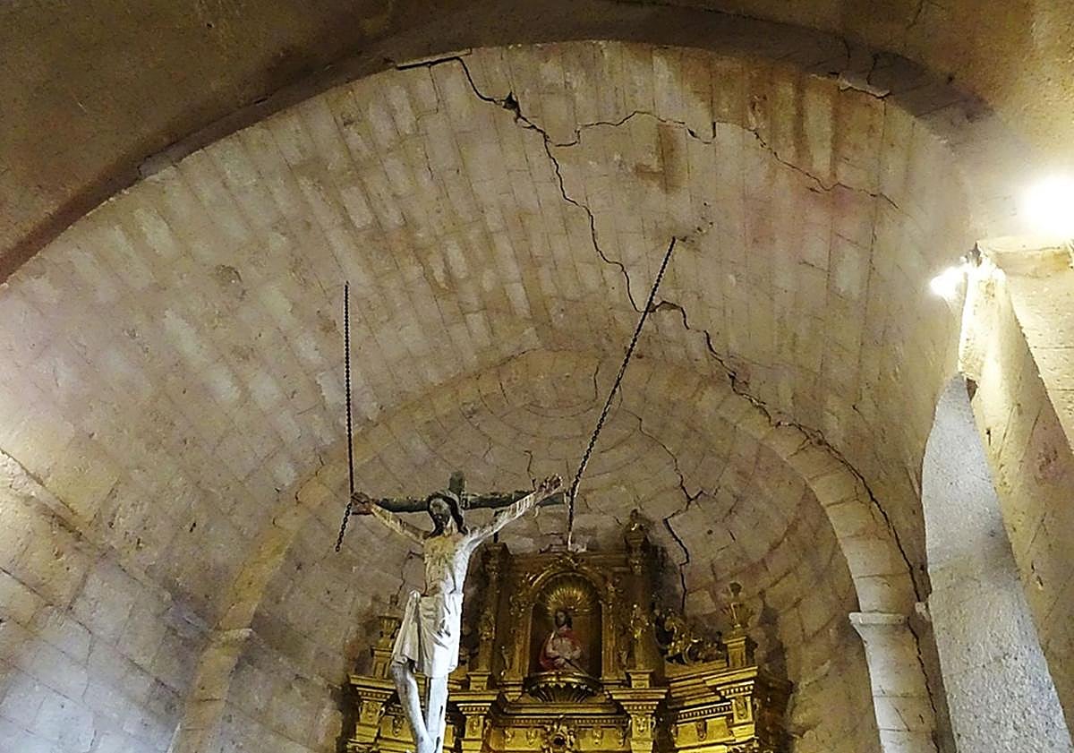 La iglesia de un pueblo de Burgos que está «en grave peligro» y en la ...