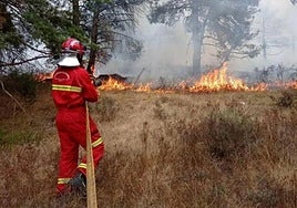 Imagen de archivo de un incendio forestal.