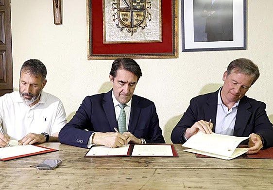 Firma para la cesión de suelos para vivienda.