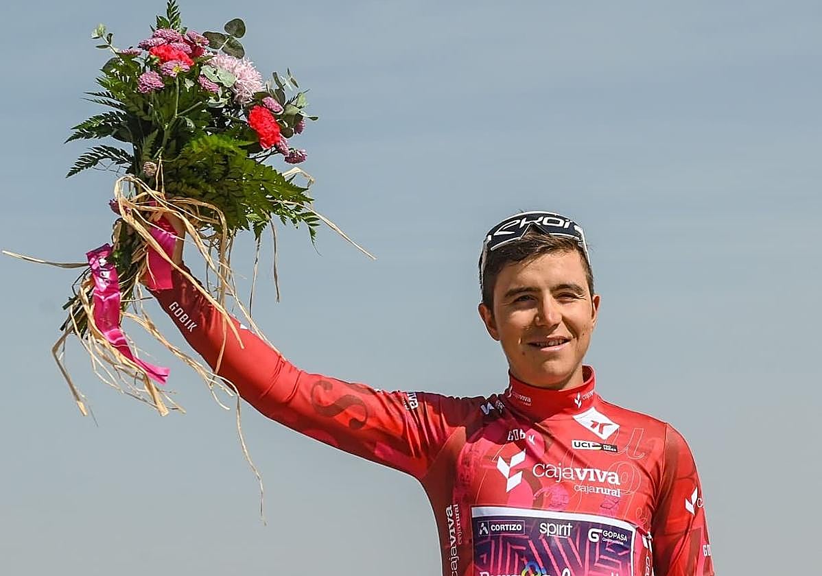 Carlos García Pierna, líder de la montaña en la Vuelta a Burgos