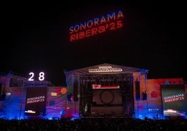 La vigésimo octava edición del Sonorama Ribera llegó a su fin con un show de drones.