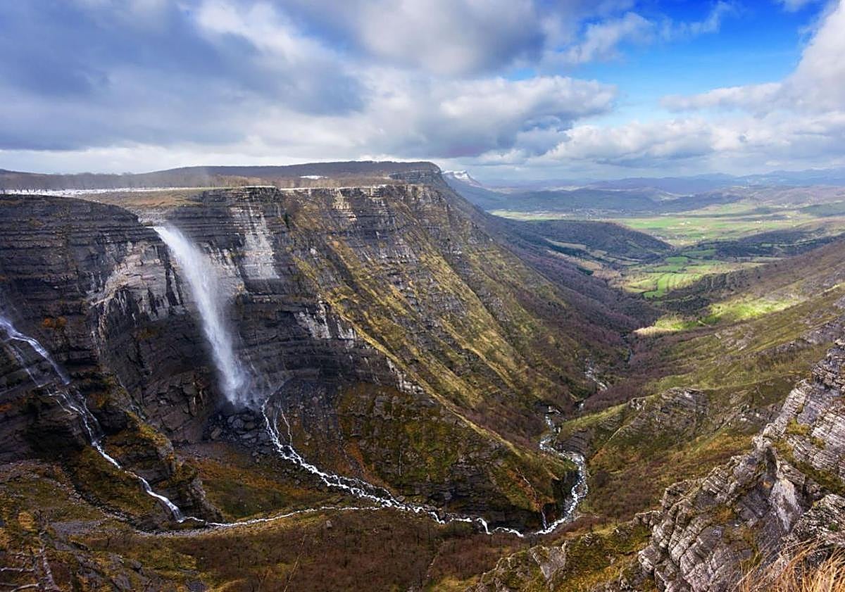 Imagen principal - Paisajes de la ruta e intinerario de la misma.