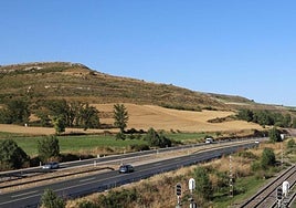 Carretera AP-1 a su paso por Quintanavides, en Burgos.