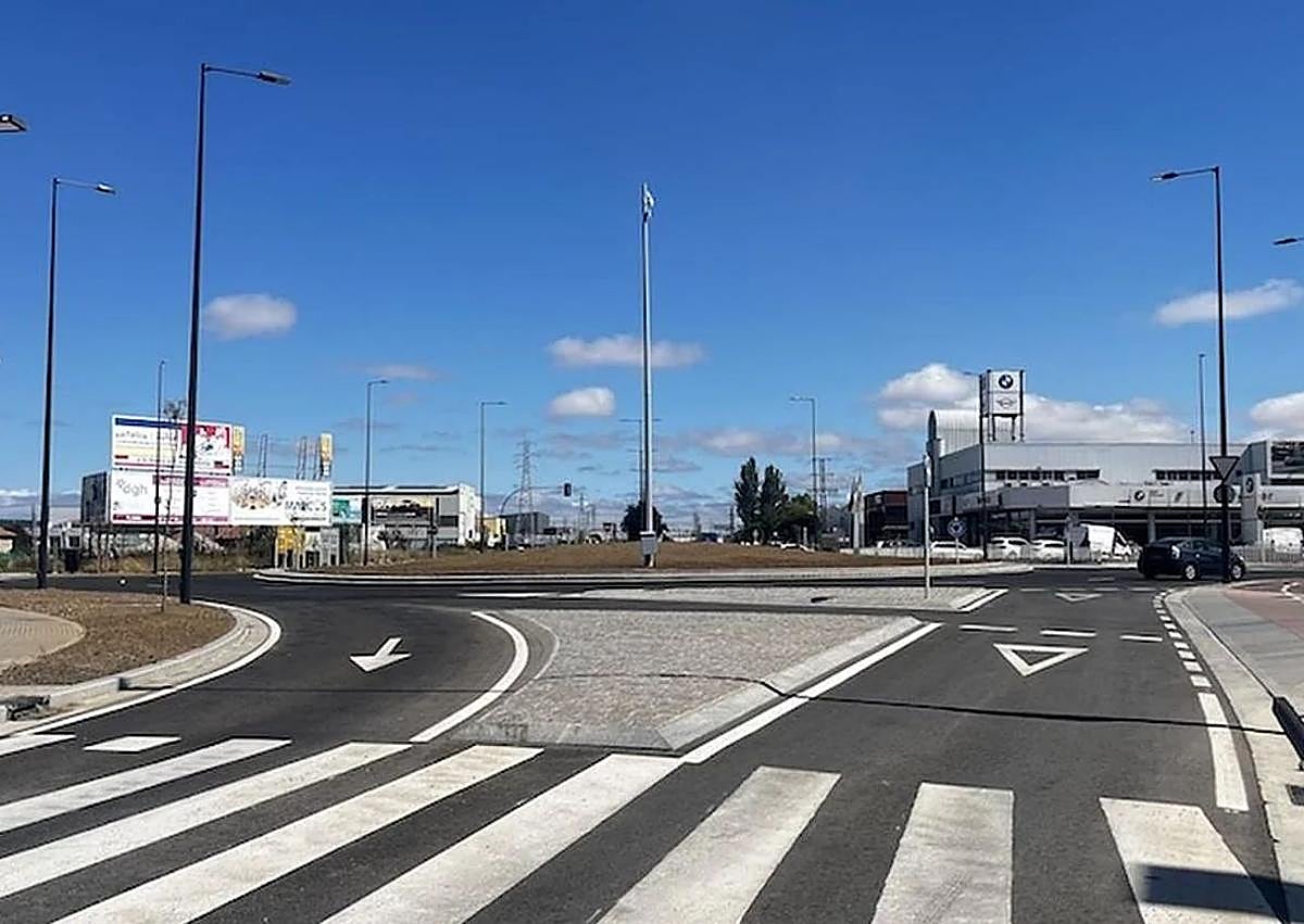 Imagen secundaria 1 - Imágenes de las obras en la carretera de Logroño