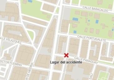 Herida una mujer en un accidente en el casco urbano de un pueblo de Burgos