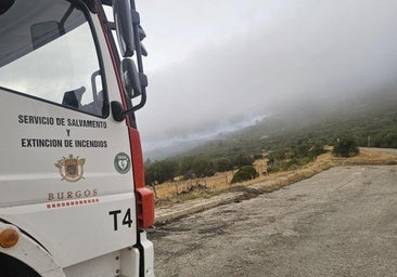 22 bomberos de Burgos cooperaron para apagar los fuegos de Palencia y Zamora