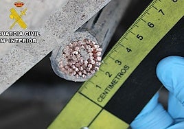 Imagen del cobre robado por este grupo.