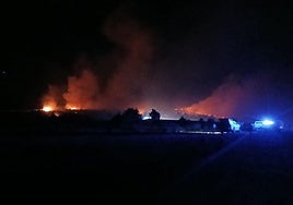 Incendio en la sierra de la Demanda.