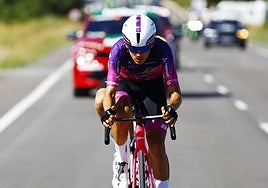 José Luis Faura protagonizó la cuarta escapada de los burgaleses en La Vuelta.