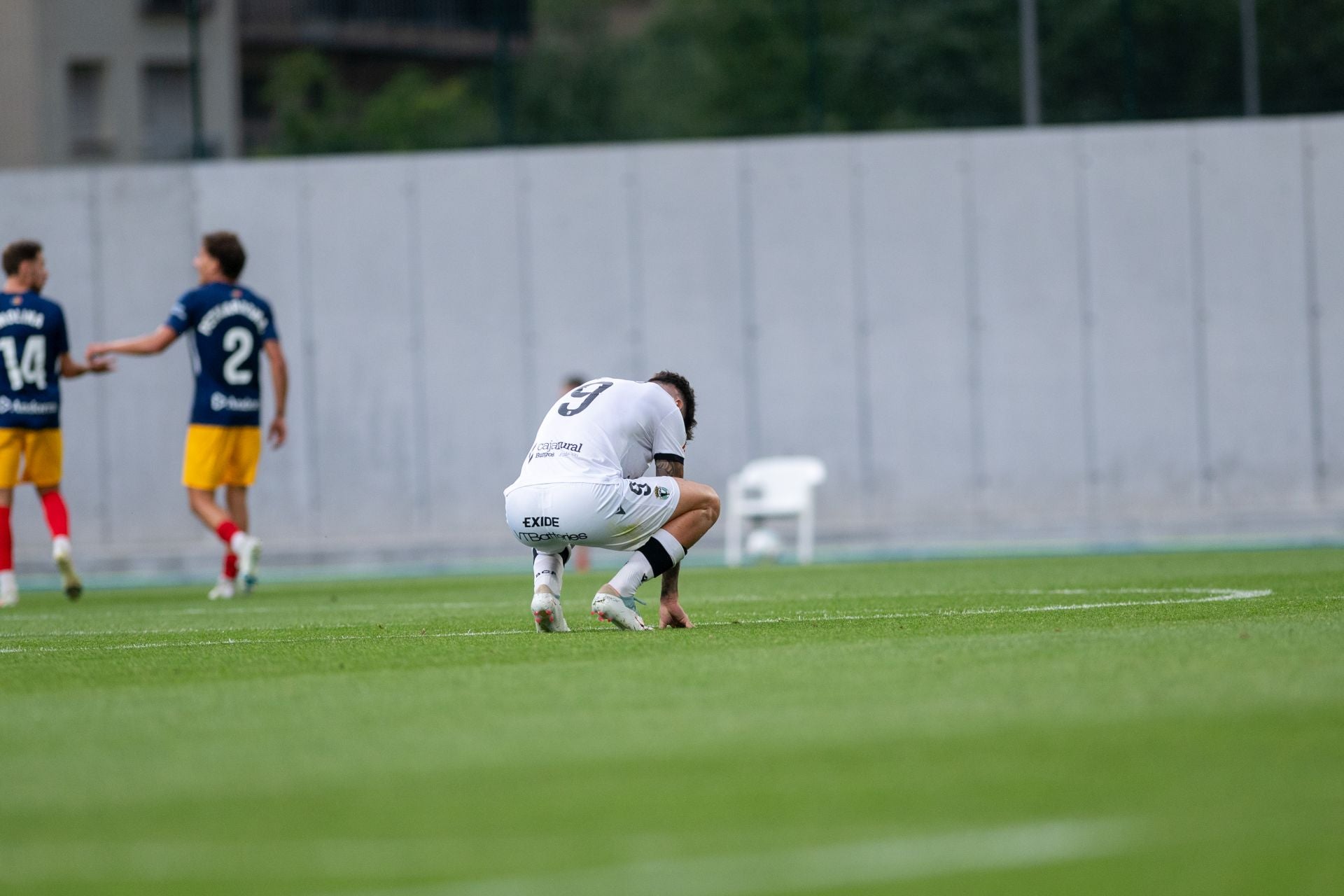 El partido del Burgos CF en Andorra, en imágenes