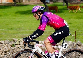 José Manuel Díaz vuelve a competir, ya recuperado de la fractura de clavículaque sufrió en Burgos.