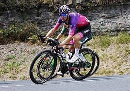 Mario Aparicio completó su tercera escapada de La Vuelta.