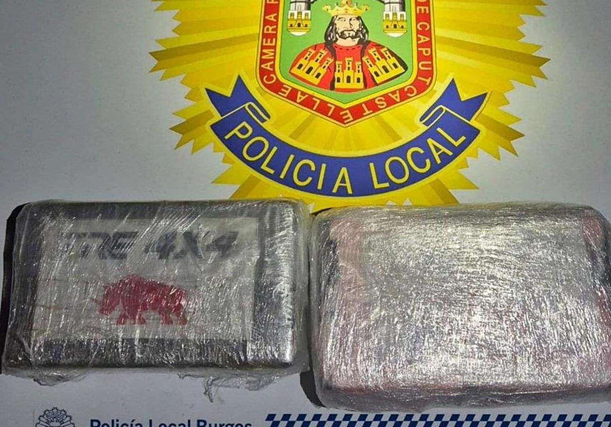 Imagen de la droga incautada por la Policía Local de Burgos.