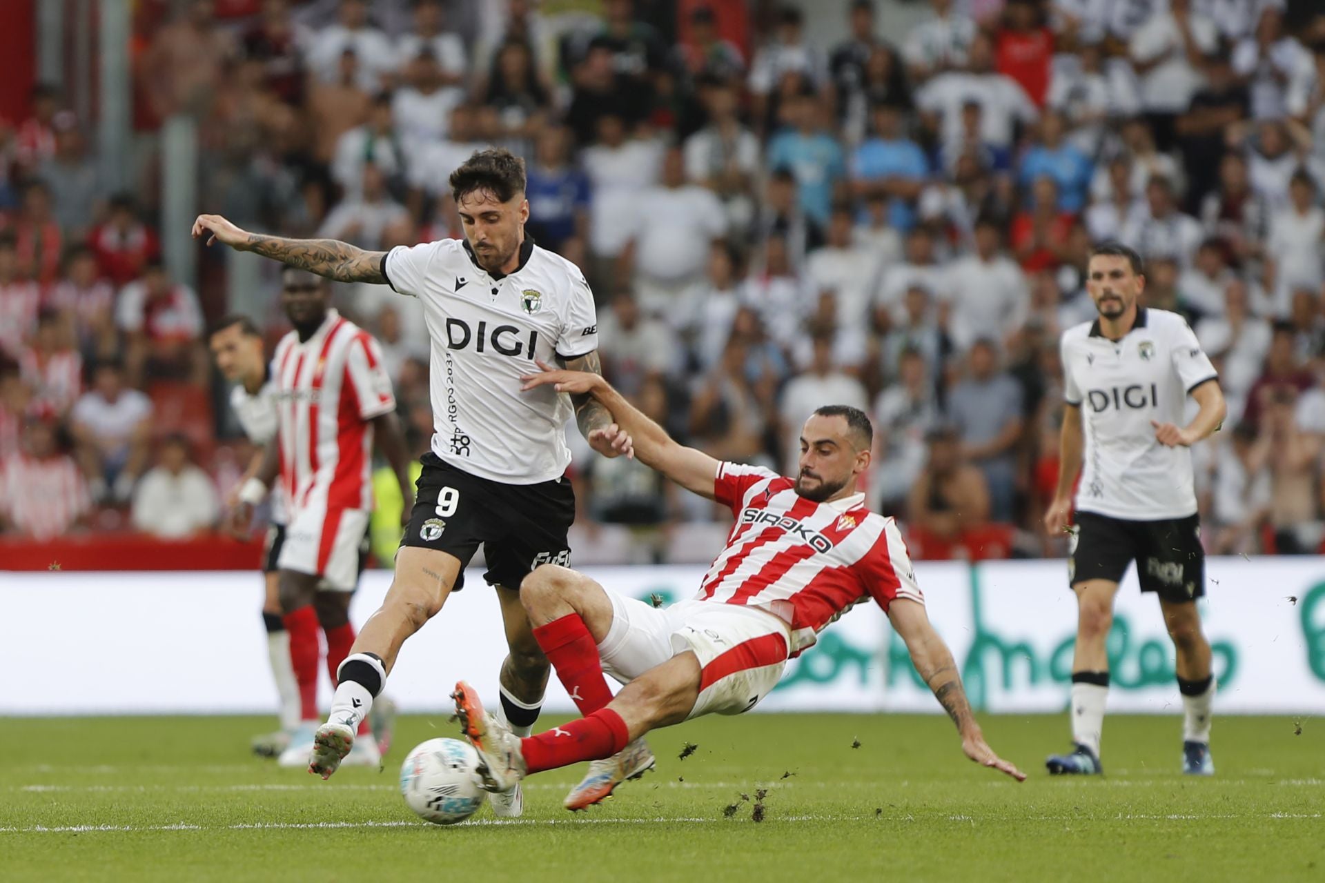 Todas las imágenes del partido entre el Sporting de Gijón y el Burgos CF