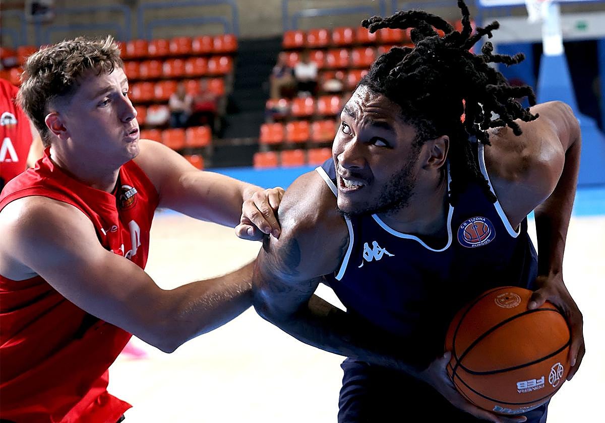 Imagen del partido del Tizona.