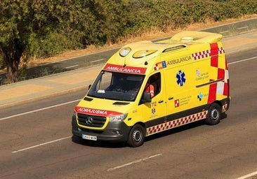 Herido un octogenario tras volcar con una carretilla elevadora en Burgos