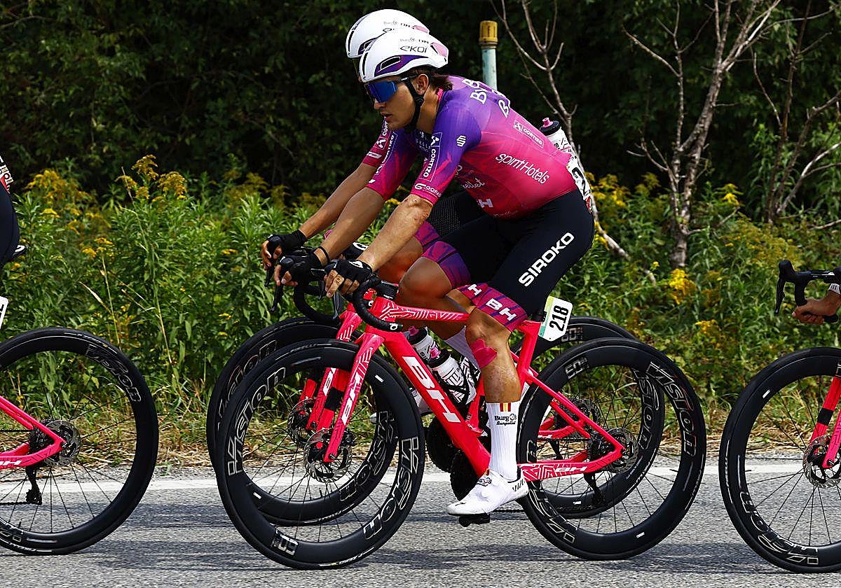 Daniel Cavia vuelve a competir tras tener que abandonar La Vuelta.