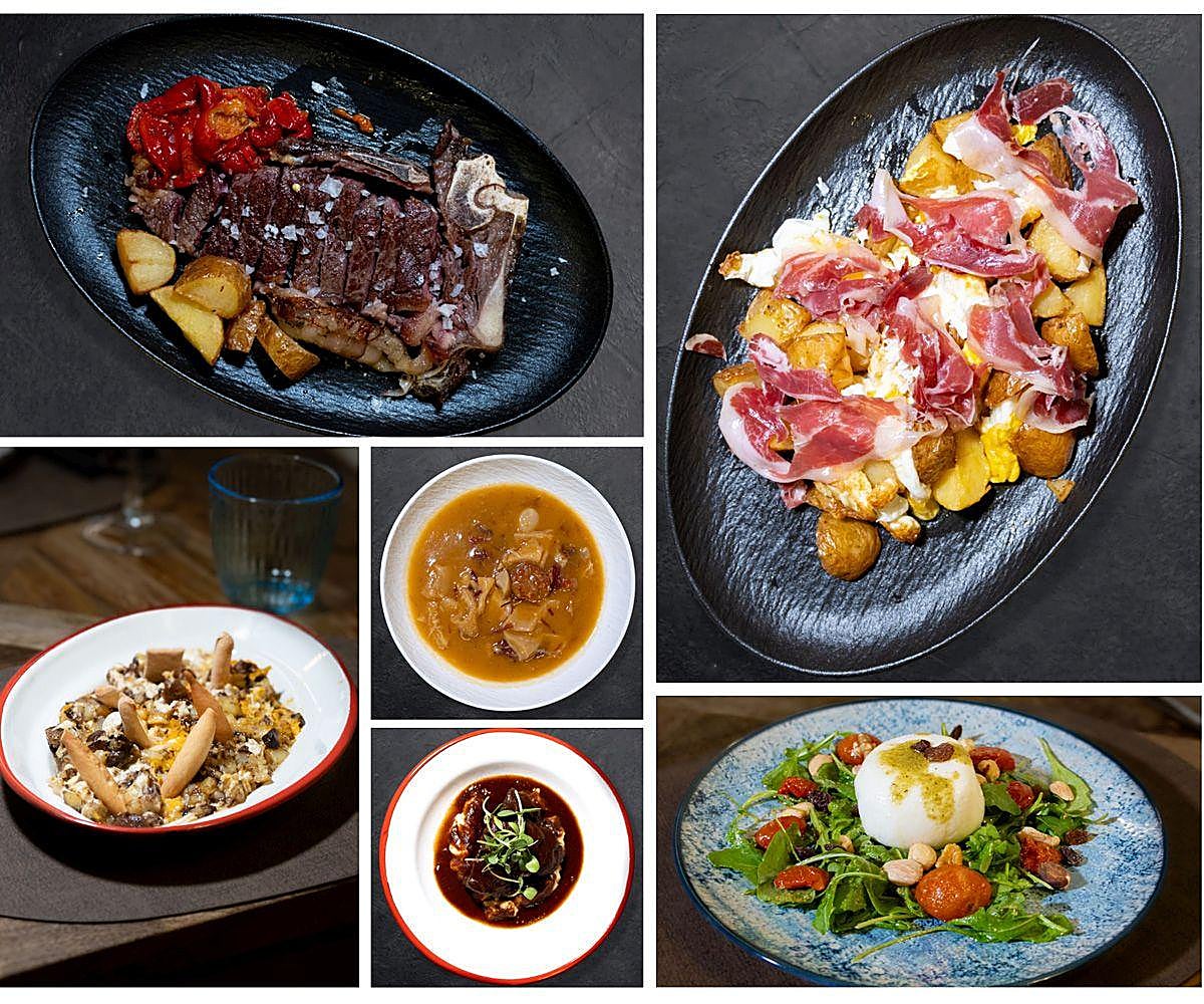 Diferentes preparaciones de El Lorencito.