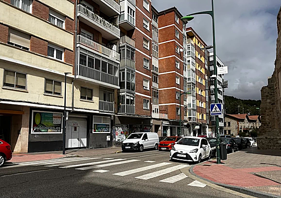 Paso de peatones en la calle San Francisco.