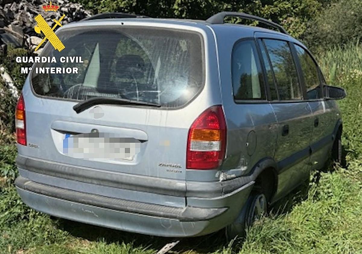 Vehículo robado en la provincia de Burgos.
