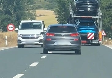 Cazado mientras conducía en zigzag en una carretera de Burgos