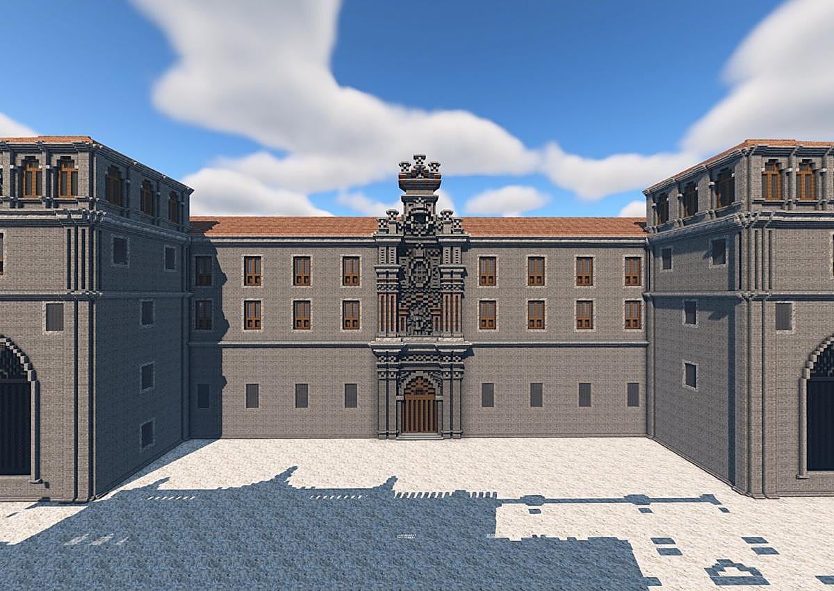 Imagen secundaria 1 - Las Huelgas, el monasterio de San Pedro Cardeña y el Hospital del Rey, en Minecraft.