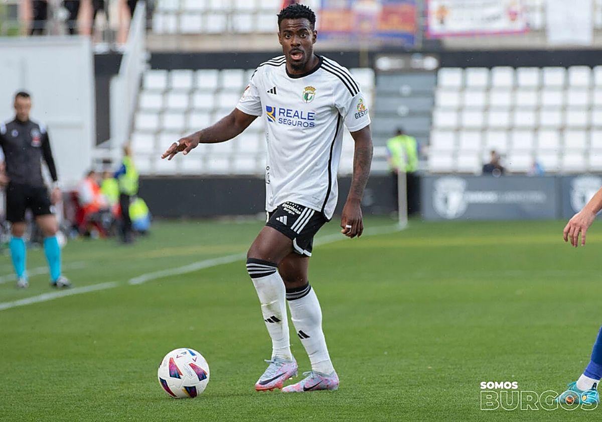 El jugador del Burgos CF Kévin Appin.