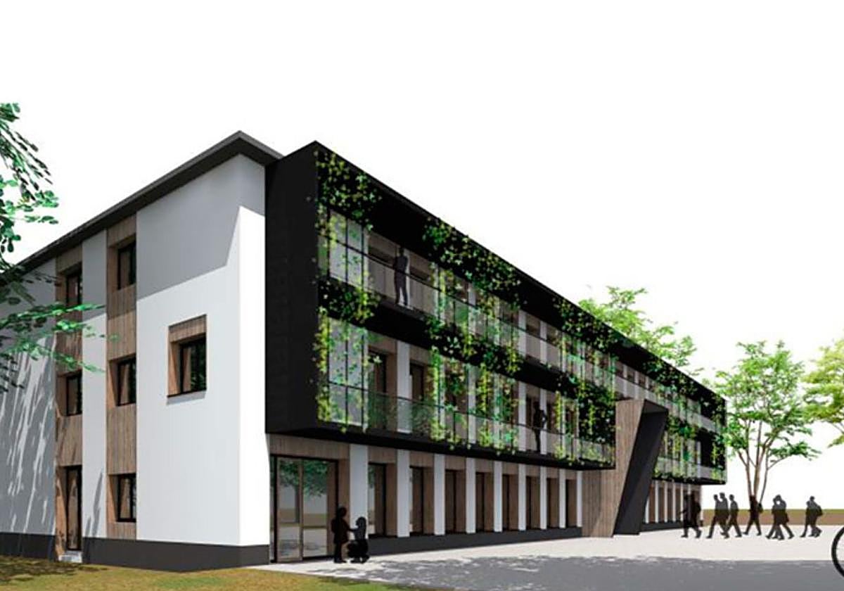 Proyecto del lugar donde se impartiría Enfermería en Aranda de Duero.