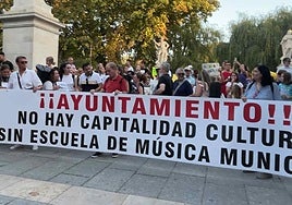 Manifestación de la Escuela de Música.