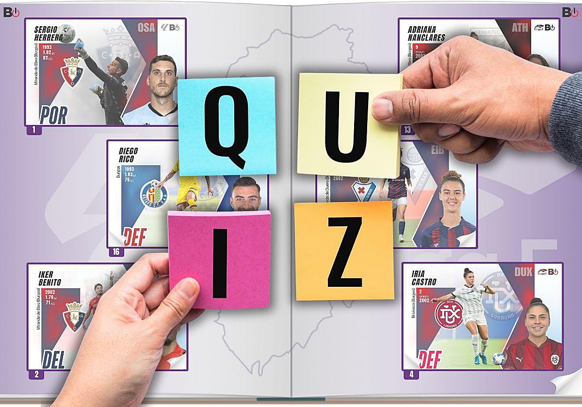 Imagen diseñada y creada con imagenes de los futbolista burgaleses