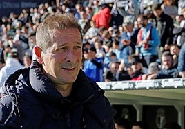 Luis Miguel Ramis, entrenador del Burgos CF.