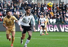 Imagen del último partido entre Burgos CF y Málaga CF disputado en El Plantío.