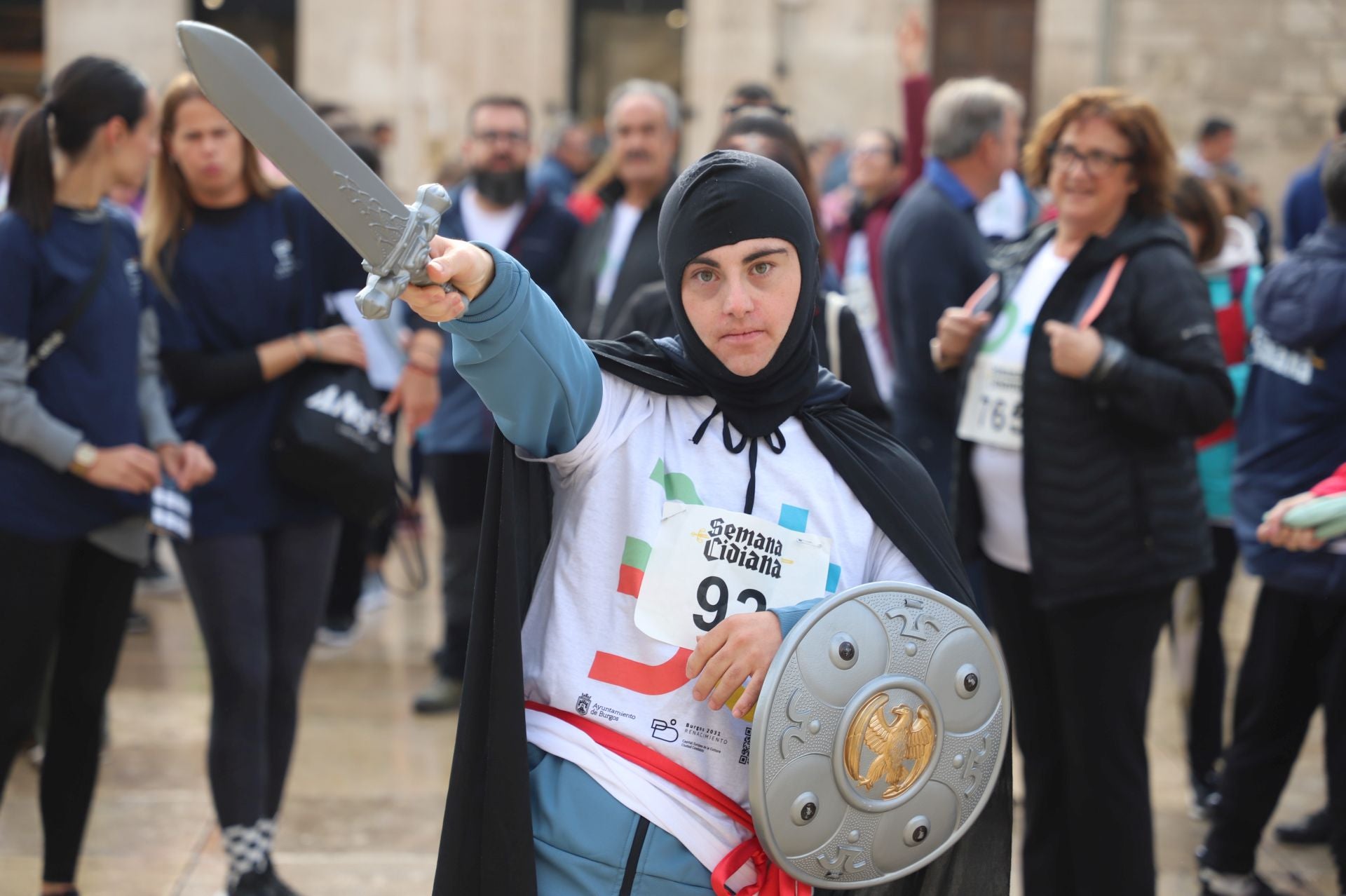 La I Marcha Cidiana celebrada en Burgos, en imágenes