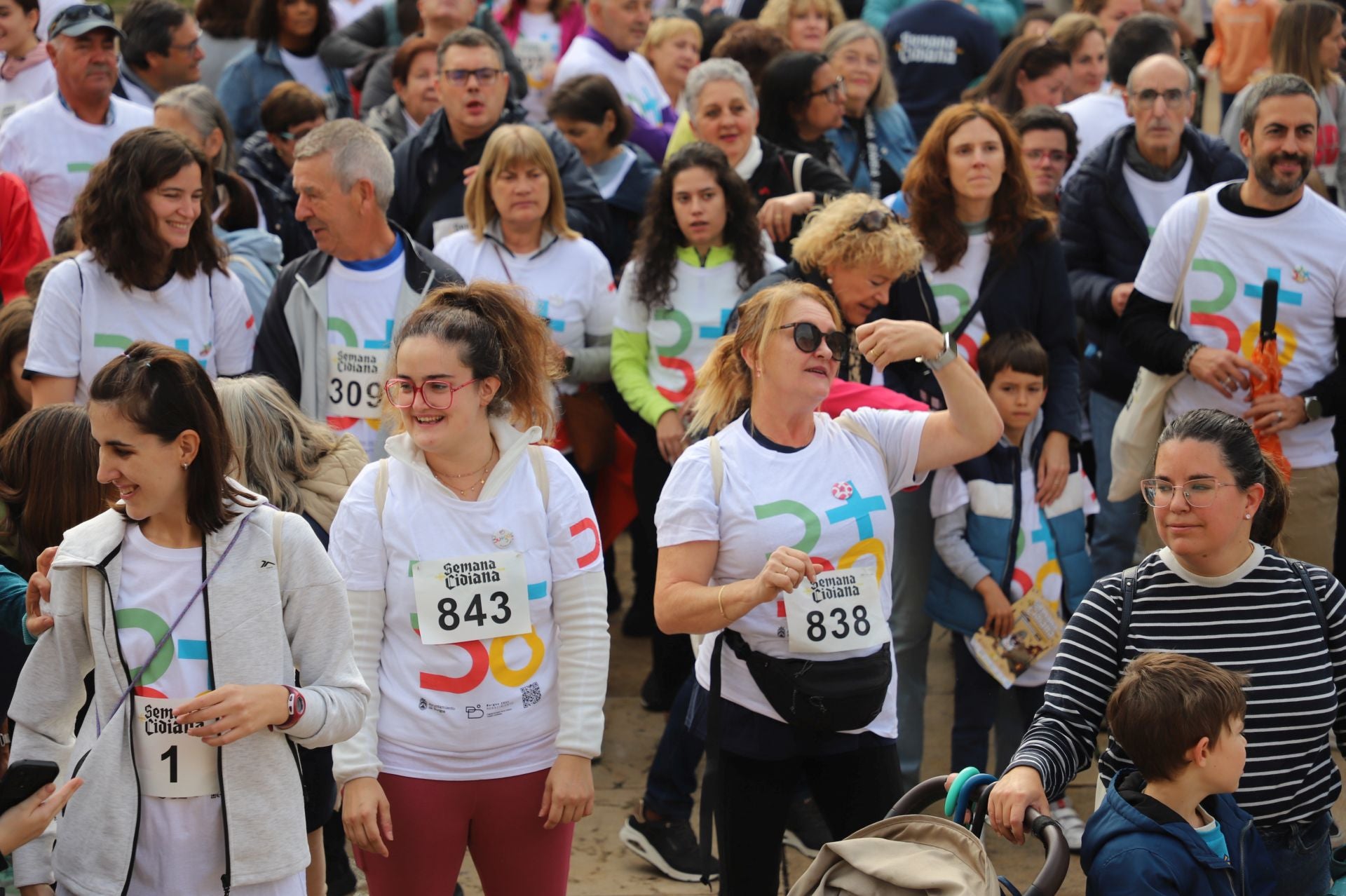 La I Marcha Cidiana celebrada en Burgos, en imágenes