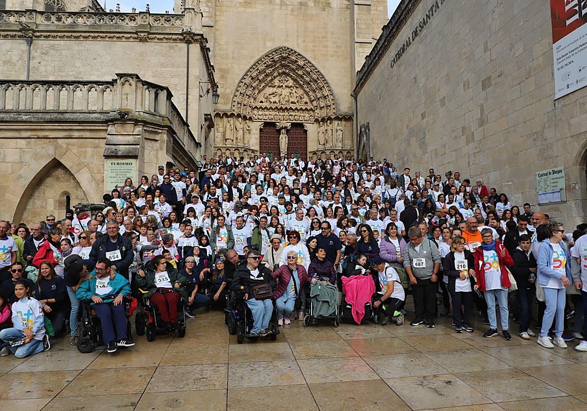 La I Marcha Cidiana celebrada en Burgos, en imágenes