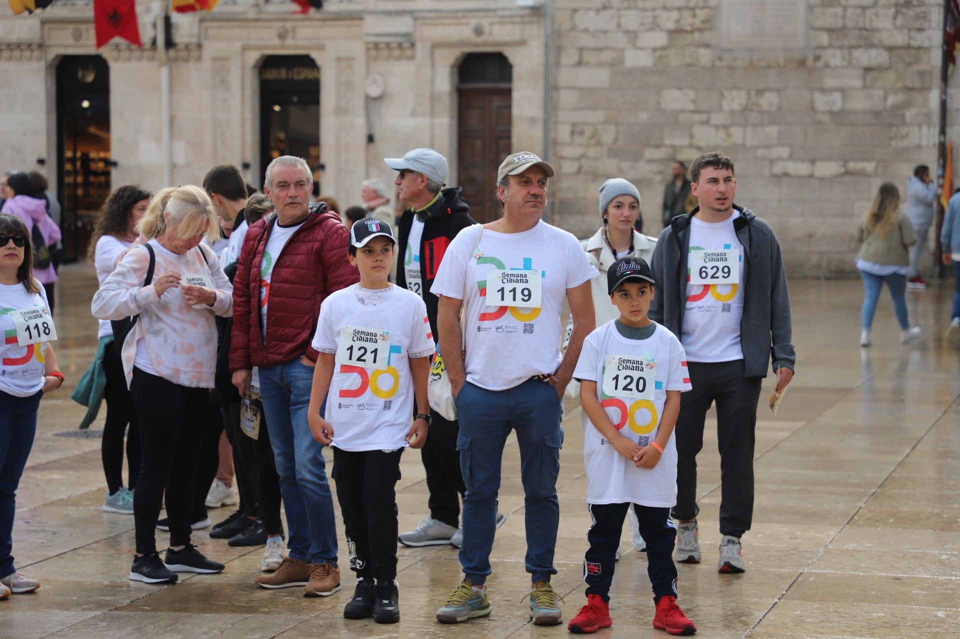 La I Marcha Cidiana celebrada en Burgos, en imágenes